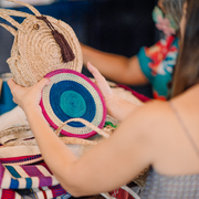 Circular Woven Mini Tote — Laguna Spirit